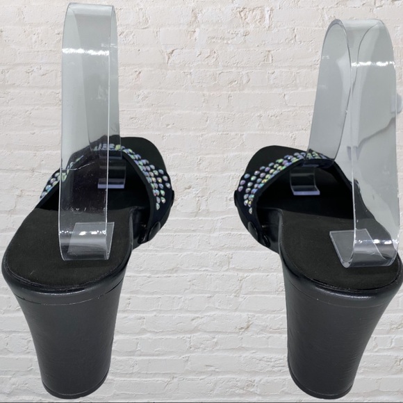 Onesole Snappy Sparkly clip on slide sandals - Picture 5 of 7